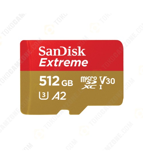 SanDisk 512GB Extreme PLUS UHS-I microSDXC Memory Card with SD Adapter